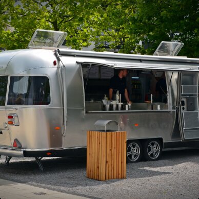 Zwilling Airstream demo kitchen outside Butler Pantry