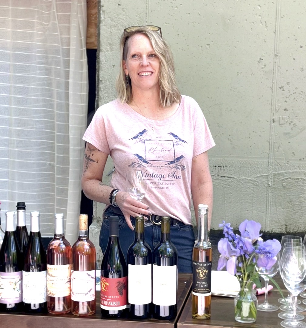 Dr. Sherry Seston with Veritas Estate wines