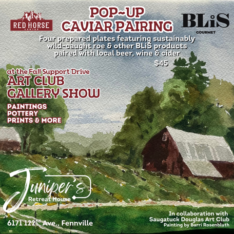 Pop-Up Caviar Pairing & Gallery Show at Red Horse Center