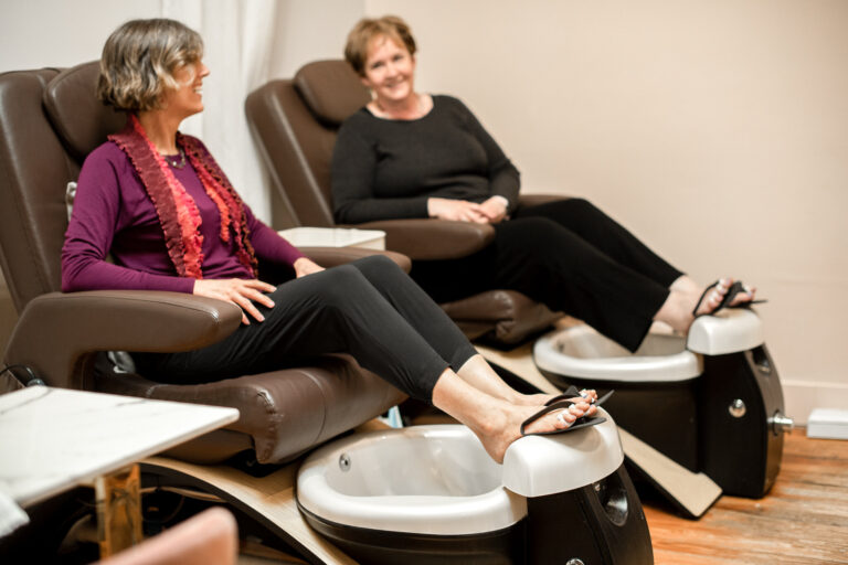 Two women at Bella Vita Spa.