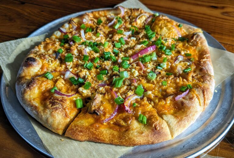 Pizza at the Mitten Brewing Company.