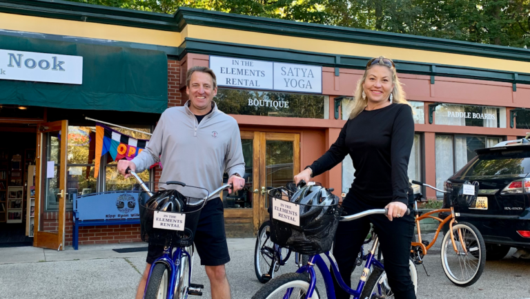 Bike rentals at In The Elements Rental Rental & Bike Repair.