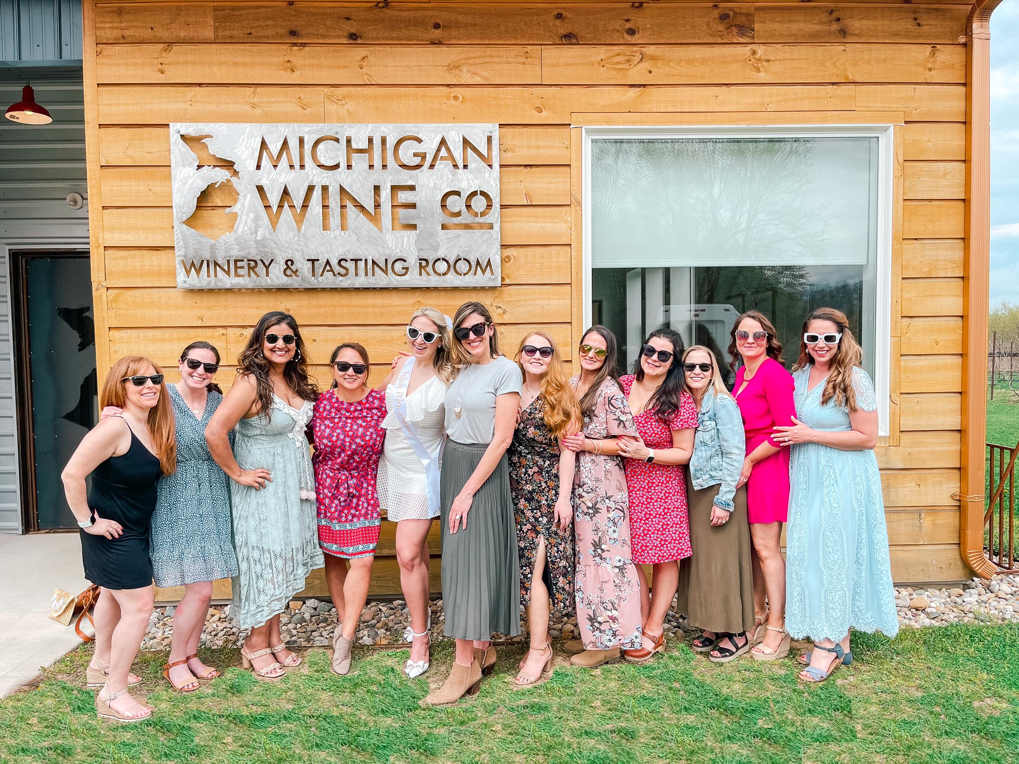 A group of friends on a Chartered Vineyard + Wine Tasting Tour.