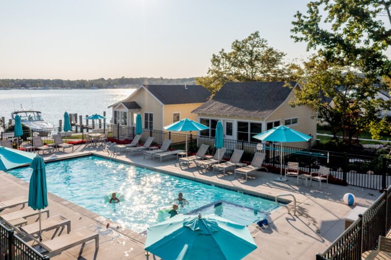 Pool at Old Pike Cottages.