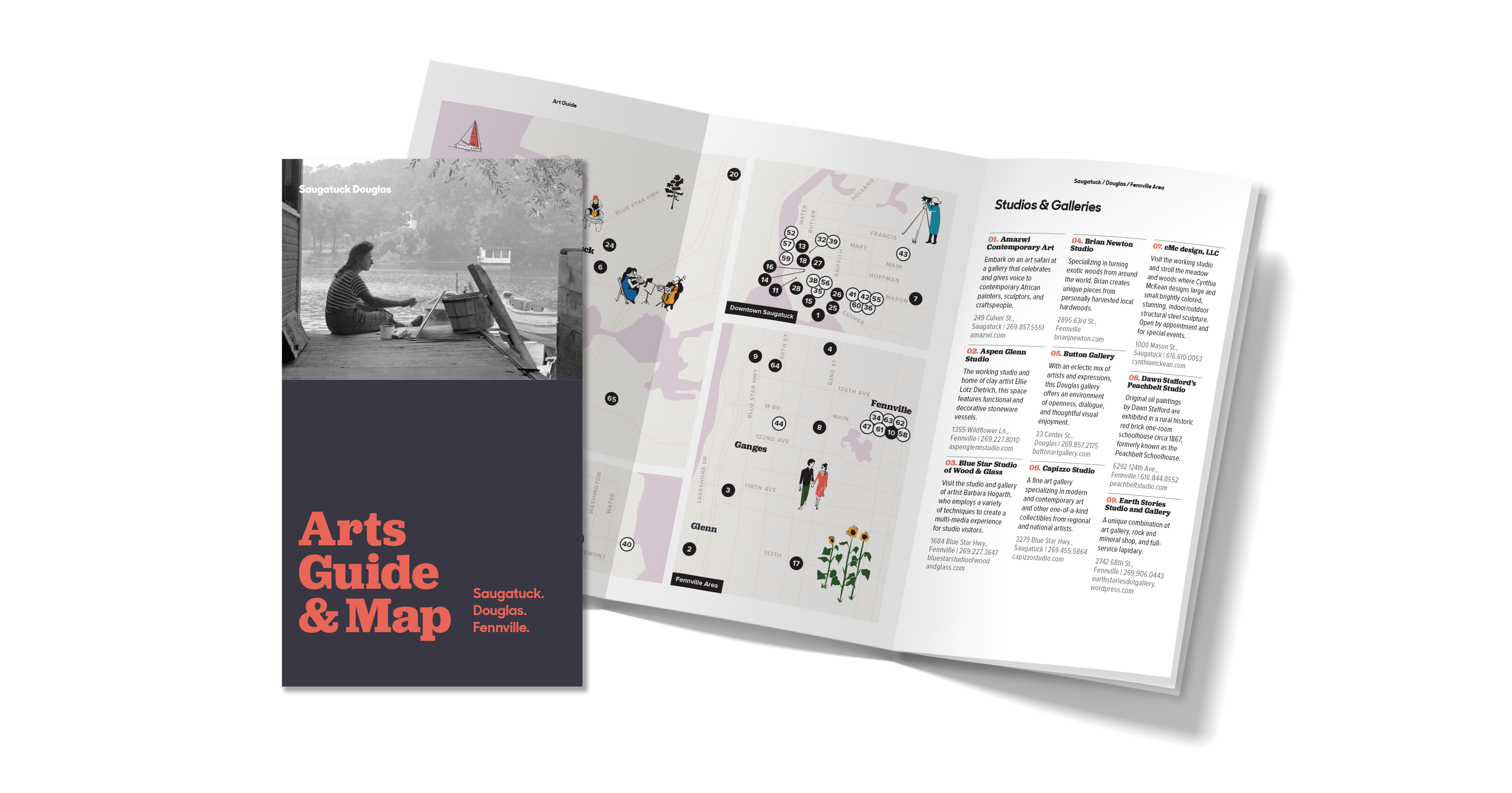 Arts Guide and Map mockup