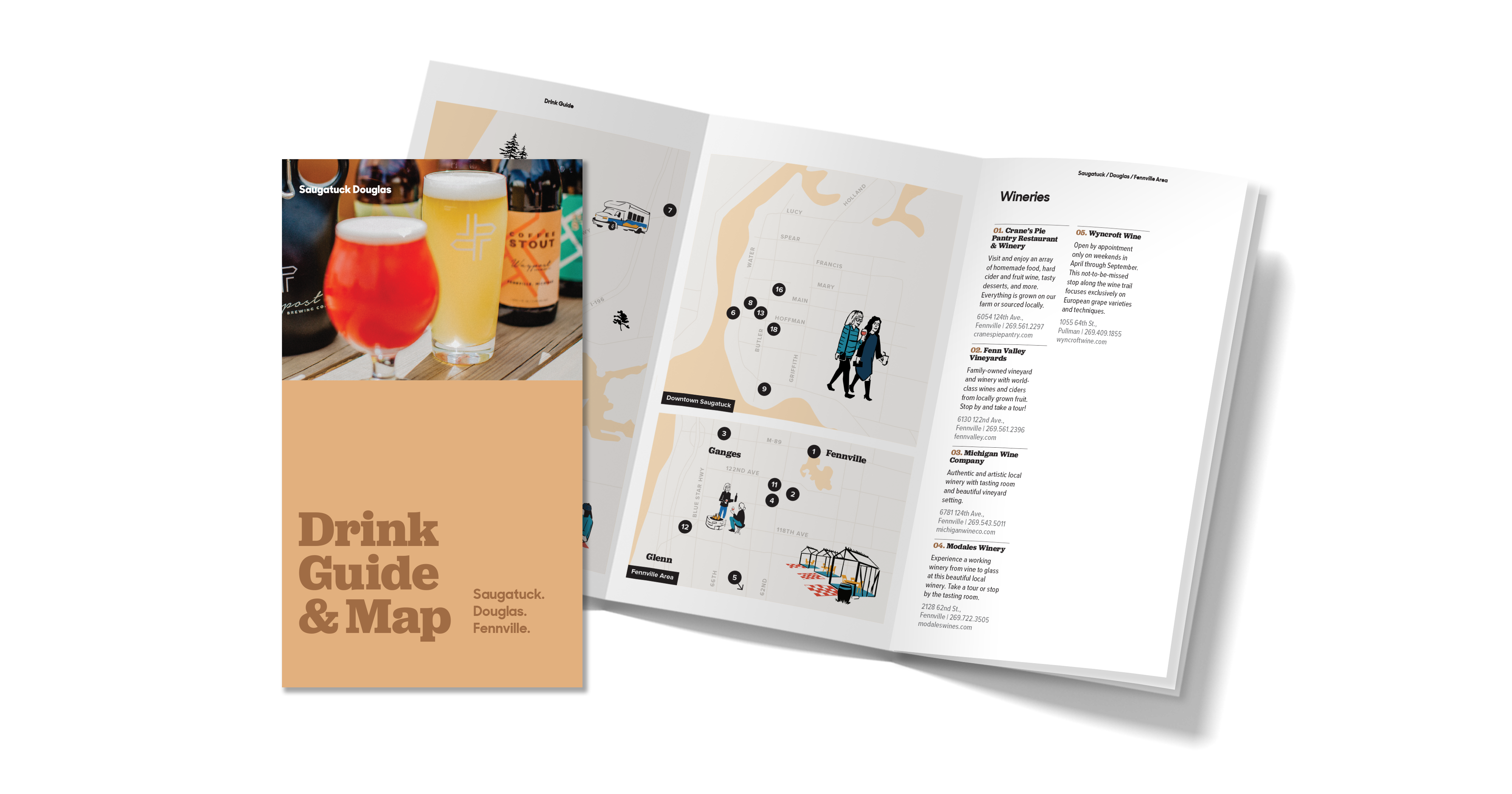 Drink Guide and Map mockup