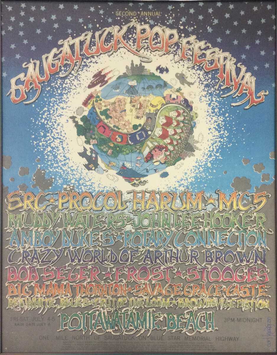 Saugatuck Pop Festival Poster 1969